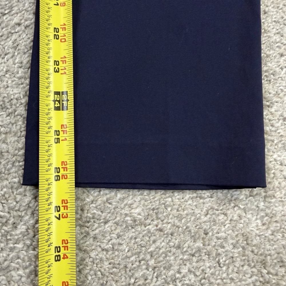 Mario Serrani Slim Fit Navy Dress Pants Blue Women L Tummy Control Stretch 12x27 - Picture 7 of 9